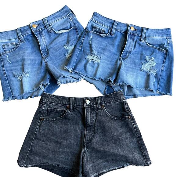 BUNDLE of 3 Universal Thread Shorts High Rise Midi 90s Cut Off Size 2 - Picture 10 of 10
